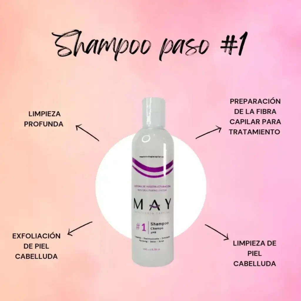 #1 Shampoo MAY Tecnología Capilar 100mL