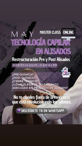 MasterClass Tecnología Capilar en Alisados